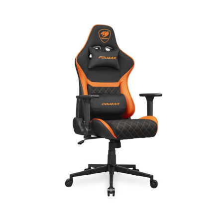 Игровое компьютерное кресло, Cougar, ARMOR One V2 F, Тканное покрытие, (Ш)57*(Г)52*(В)126 (134) см, Чёрно-Оранжевый