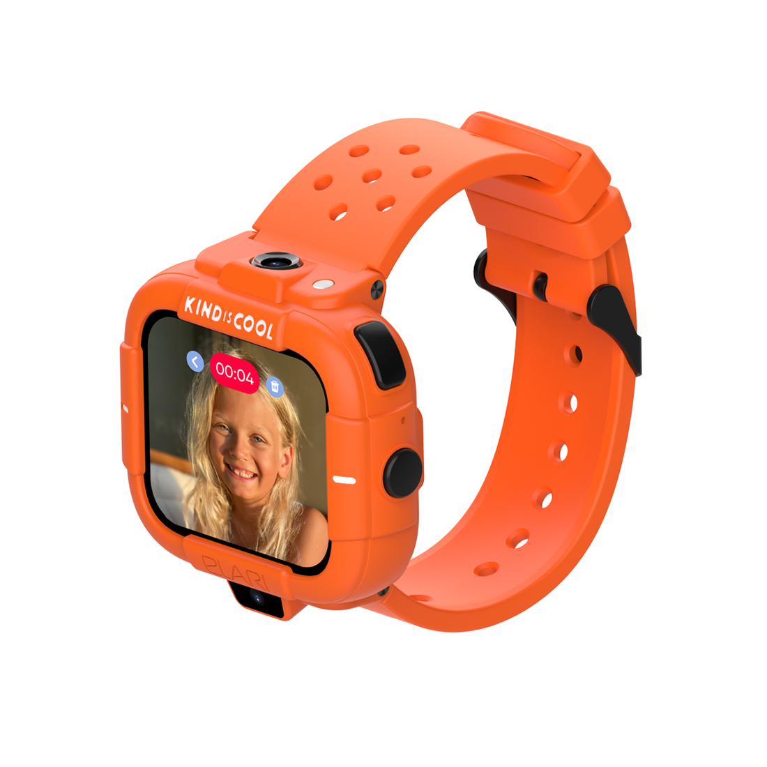 Смарт часы, Elari, KidPhone Masha and the Bear, IPS дисплей 1.7 дюйма, Разрешение 320 х 380, Водонепроницаемые (IP67), Аккумулятор 620 мАч, Время работы до 7 дней, Оранжевый
