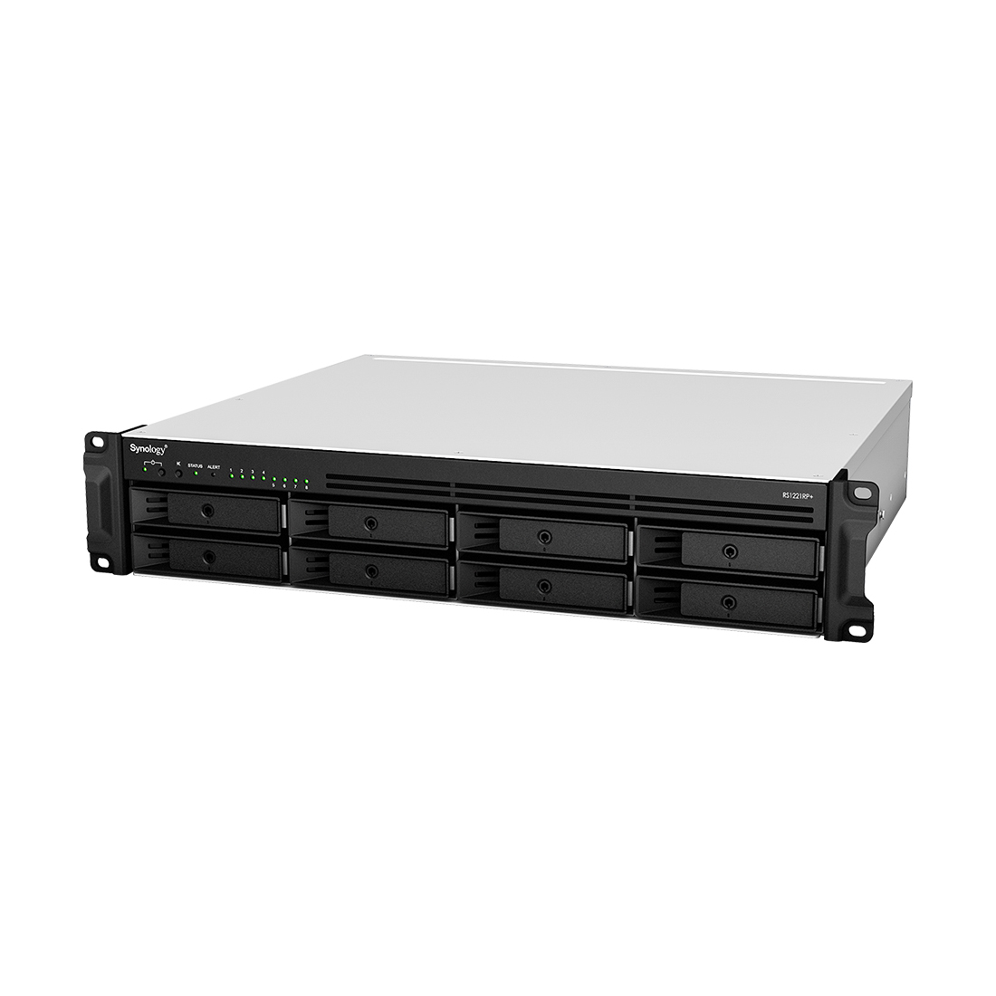 Система хранения данных (сервер), Synology, RS1221RP+, Ryzen V1500B, 2U, 4GB, RJ-45 1GbE