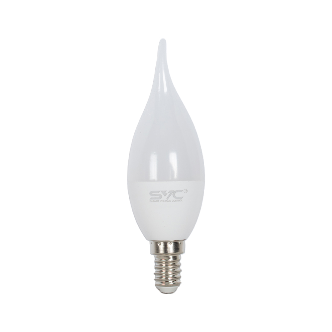 Лампа светодиодная, SVC, LED CB35-7W-E14-6500K, Свеча на ветру, Мощность 7Вт, Тип колбы CВ35, Цвет. температура 6500K, Цоколь E27, Холодный