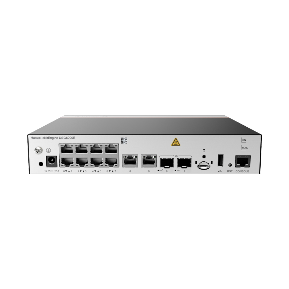 Межсетевой экран, Huawei, USG6000E-S03-AC, IPSec, L2tp, SSL, GRE, SSL VPN, 10xGE RJ45, 2xSFP+, SSL VPN 100 пользователей)