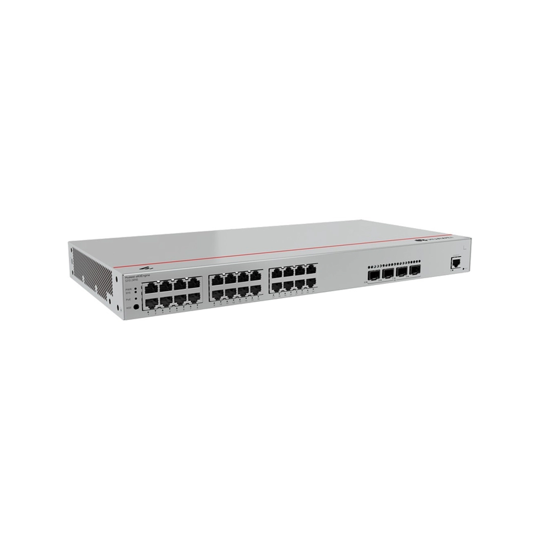 Коммутатор, Huawei, S310-24P4S, Управляемый L2+, 24 порта 10/100/1000M RJ-45, 4 порта SFP, (PoE+: 400 W), стоечный