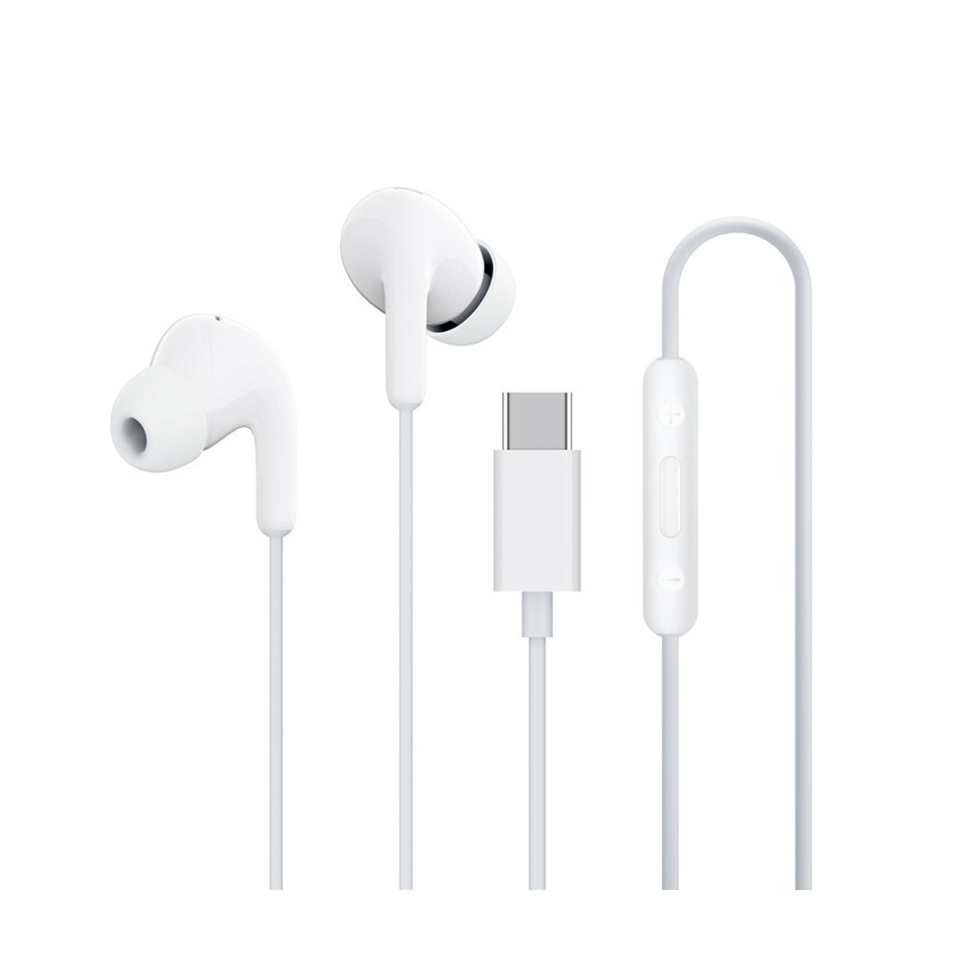 Наушники, Xiaomi, Type-C Earphones White, M2413E1/BHR8931GL, 12.4 мм драйвер, Type-C, Длина кабеля 1250 мм, Громкость и многофункциональная клавиша, Белый