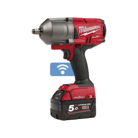Гайковерт, Milwaukee, M18 ONEFHIWF12-502X ONE-KEY FUEL 1/2" (4933459727) ,18 В, Бесщеточный двигатель ONE-KEY. SQ 1/2"(кольцо). 130/400/1356/1356 Нм (автостоп). крутящий момент на срыв 1898 Нм. 1/2/3/4 скорость. 2 аккумулятора 5 Ач. турбо з/у M12-18 FC. вес 3,3. HD кейс