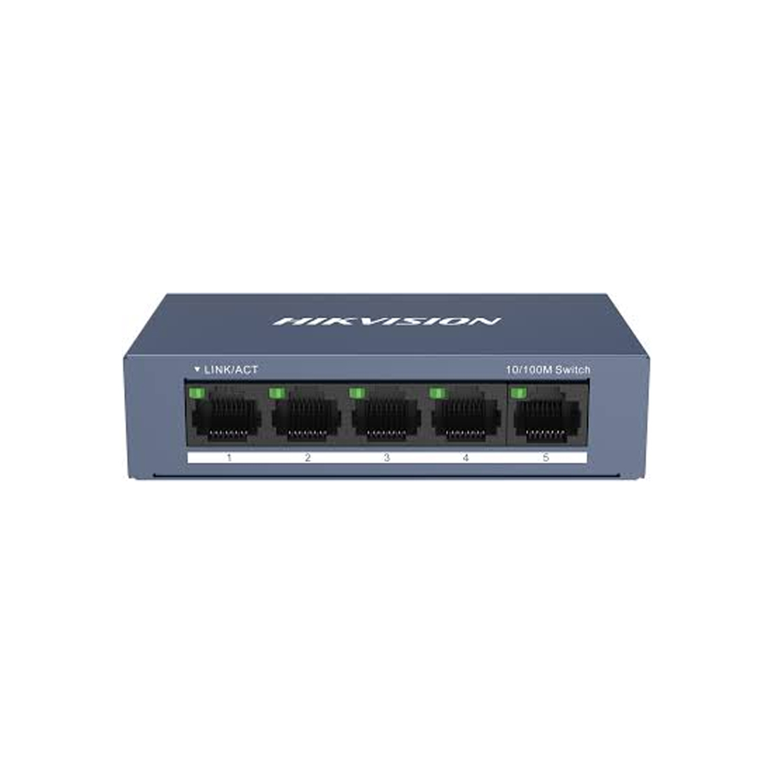 Коммутатор, Hikvision, DS-3E0105-O, Неуправляемый, 5 x 10/100 Mbps RJ45, Настольный, Switching Capacity 1 Gbps