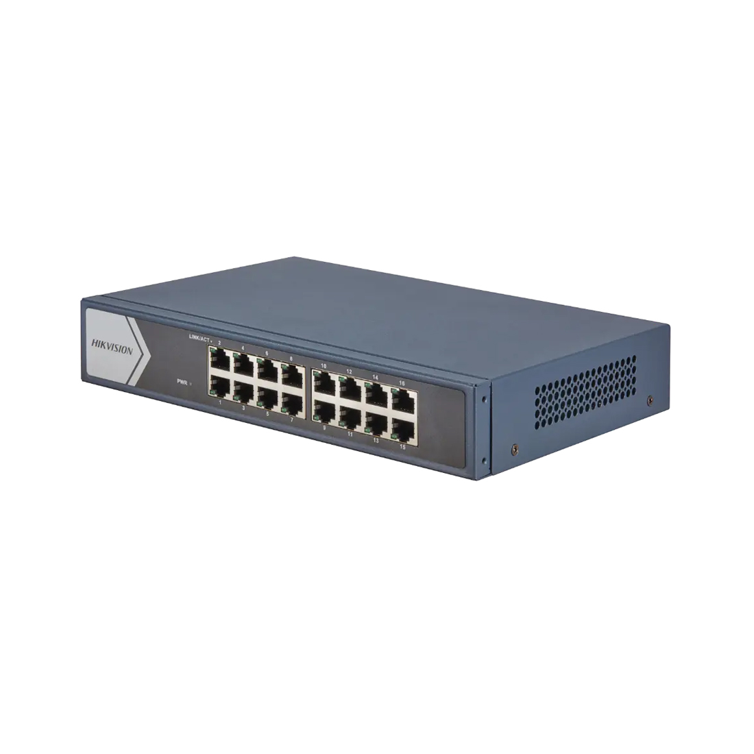 Коммутатор, Hikvision, DS-3E0516-E(c), Неуправляемый, 16 x Gigabit RJ45 , Стоечный, Металл