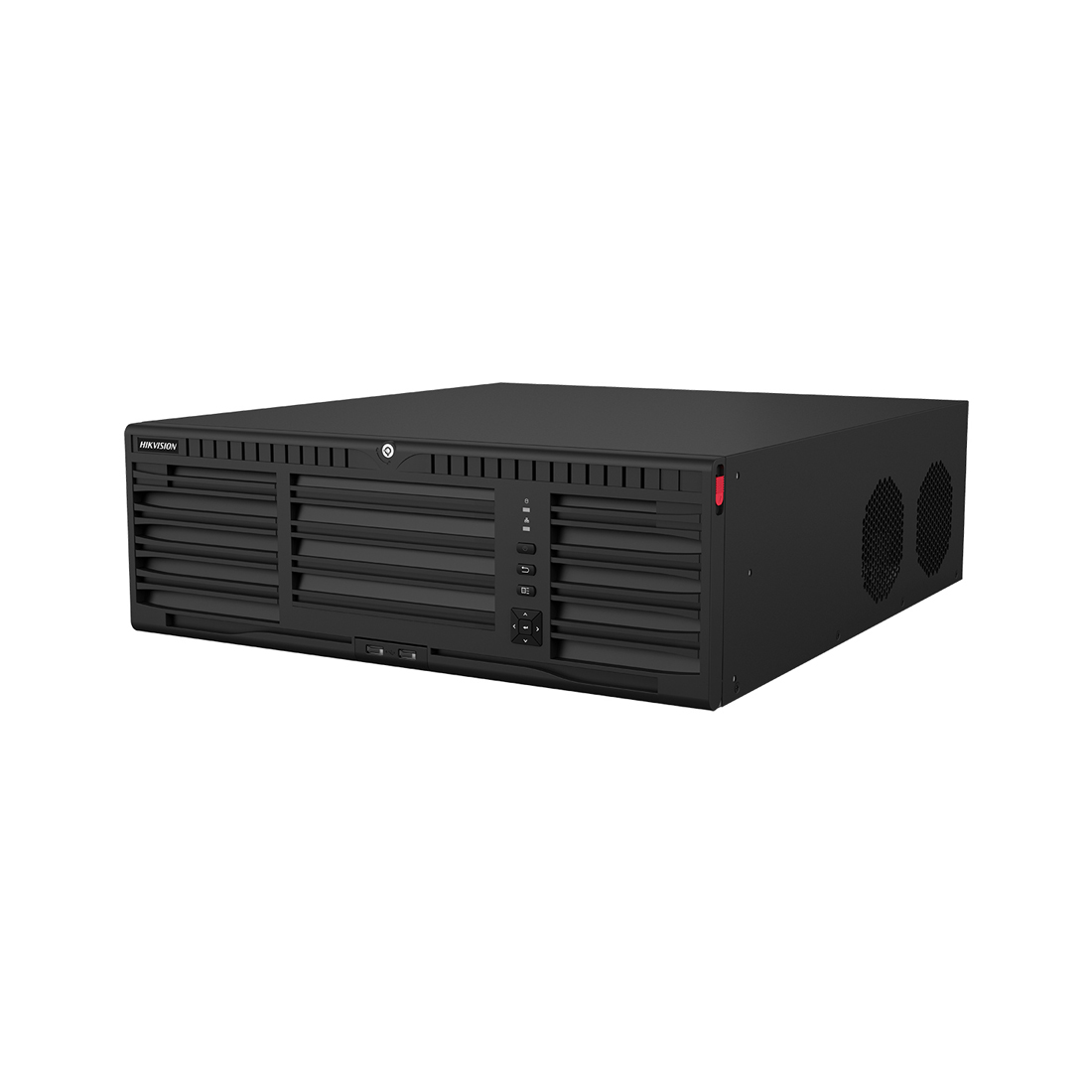 Сетевой видеорегистратор, Hikvision, DS-9664NI-M16, 64 канала, H.265+/H.265/H.264+/H.264, Разрешение записи: 8K, 4K, Full HD, D1, CIF, 400 Мбит/с, RAID 0, 1, 5, 6, 10, 1 eSATA, 16 HDD 16 ТБ, 3U