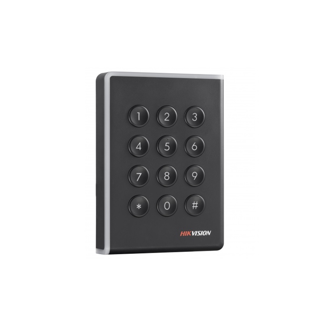 Считыватель, Hikvision, DS-K1108AMK, с кодонаборной клавиатурой сигнализация о несанкционированном доступе, RS-485/Wiegand (W26 W34)/OSDP, от -20 °C до 65 °C, IP65 12 VDC