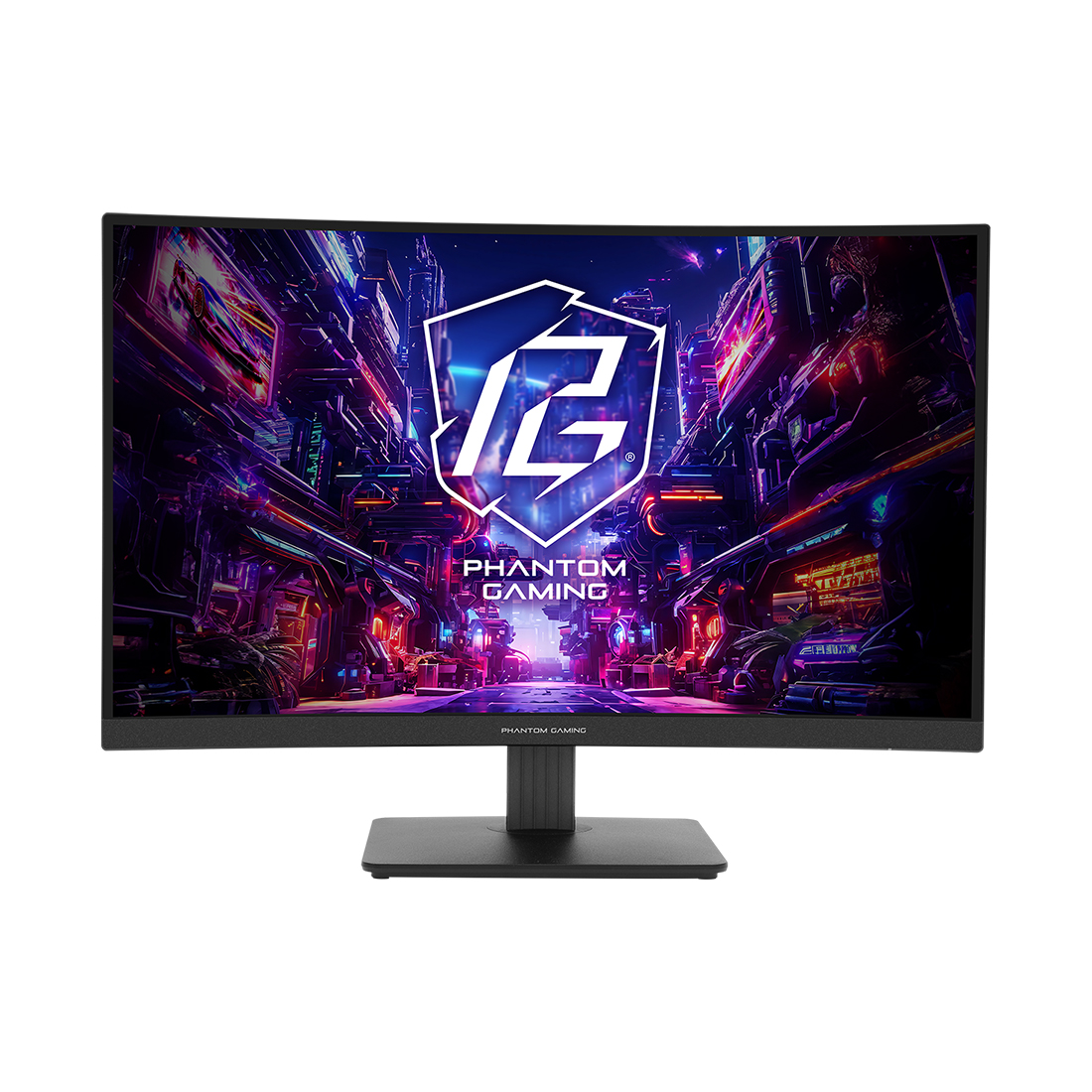 Монитор, ASRock, PG27QRT1B, 27", VA, 2560x1440, 180 Гц, 1мс, 16:9, 300 кд/м, 178/178, 5000:1, HDMIx2, DPx1, Черный