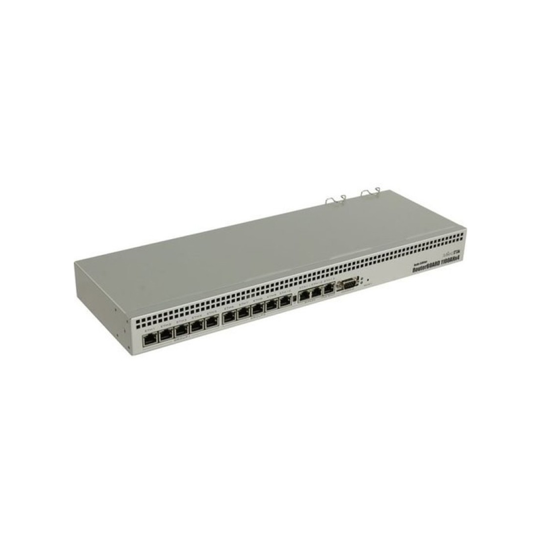 Маршрутизатор, MikroTik, RB1100AHx4 Dude Edition, RB1100Dx4, 13 портов 10/100/1000М, 802.3af/at, RouterOS, консольный порт RS232, 1 слот microSD, -40°С до 70 °C