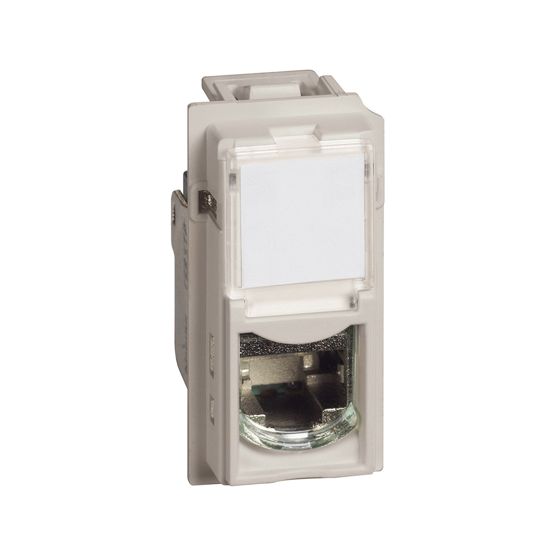 Розетка компьютерная, Bticino, KM4279C6S, Living Now RJ45 cat6 STP 1 модуль песочный