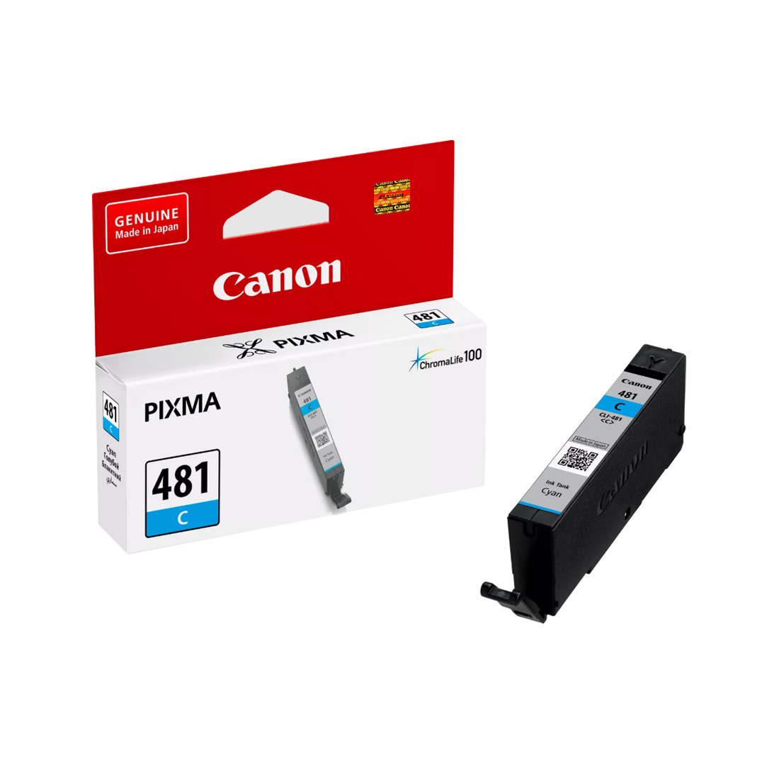 Струйный картридж, Canon, CLI-481 Cyan, 2098C001AA, для Canon PIXMA TS9540, TS6340, 256 стр. (А4)