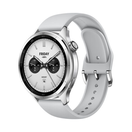 Смарт часы, Xiaomi, Watch S4, M2425W1 / BHR9197GL, Дисплей 1.43" AMOLED, Разрешение 466 x 466, Водонепроницаемые (5 АТМ), GPS+GLONASS, Galileo, BDS, QZSS, Батарея 486 мАч, Серебристый