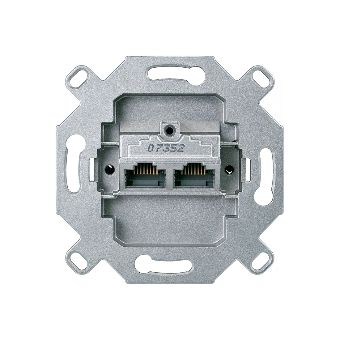 Компьютерная розетка RJ45 мех-м, MERTEN, MTN465706, х2 8/8 кат. 6