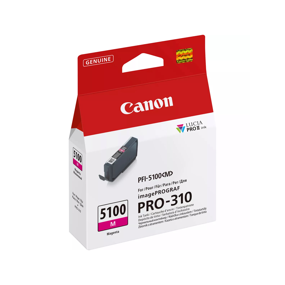 Чернильный картридж, Canon, PFI-5100 Magenta, 6954C001AA, для imagePROGRAF PRO-310, 14 мл