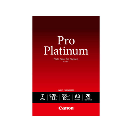 Глянцевая фотобумага, Canon, PT-101 Pro Platinum, A3, 20 шт., 2768B017AA