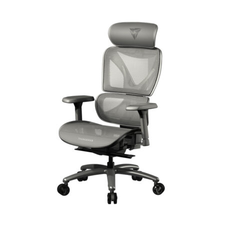 Игровое компьютерное кресло, ThunderX3, XTC-Mesh Grey, Воздухопроницаемое сетчатое покрытие, (Ш)65*(Г)57*(В)118(126) см, Серый
