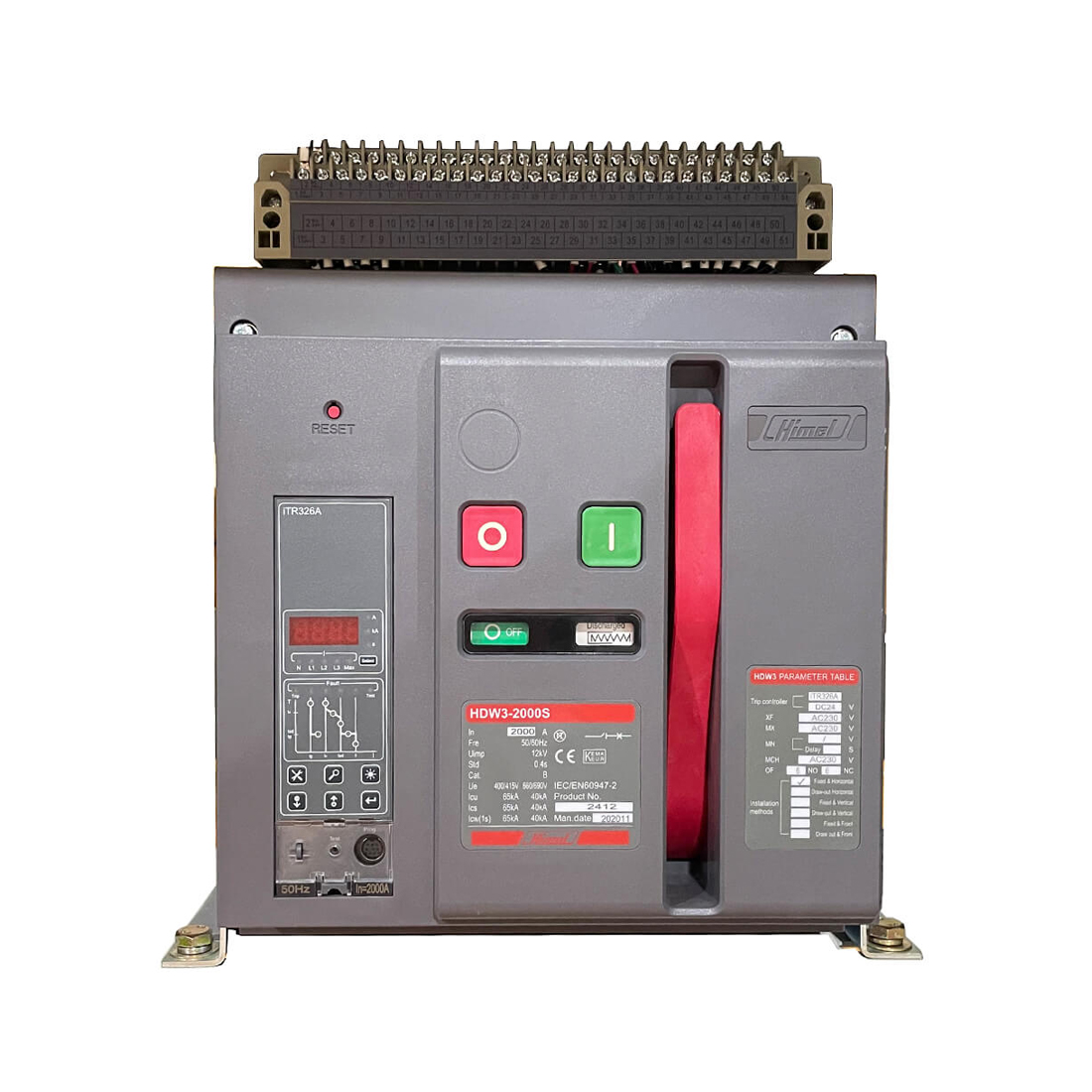 Воздушный автоматический выключатель, Himel, HDW332M253DHNN56H, HDW3 3200AF 2500A