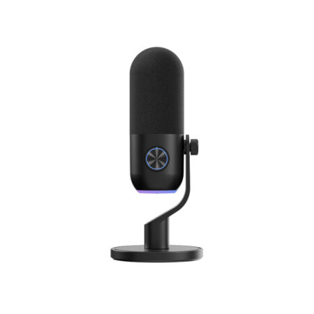 Микрофон, Streamplify, MIC MINI-48-RGB-ST-BK, Тип сенсора: Конденсаторный 16 мм (диаметр), Кардиоидный (направленный), USB 2.0, USB 3.0, 3,5 мм Jack, RGB, Кронштейн, Черный