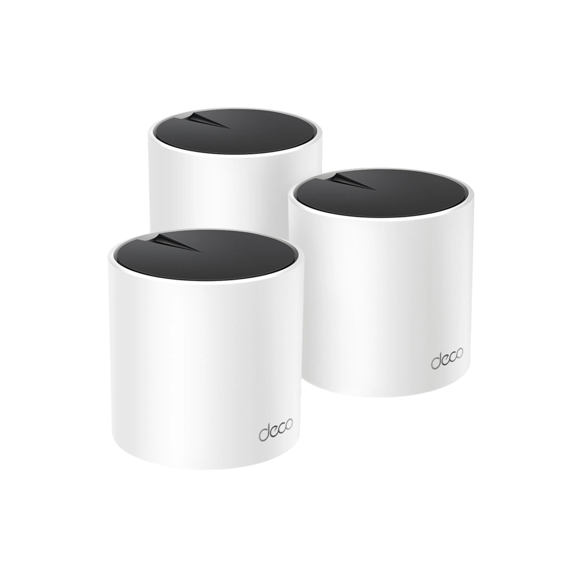 Беспроводная MESH-система Wi-Fi, TP-Link, Deco X55(3-pack), 2,4 ГГц/5 ГГц, 802.11a/b/g/n/ac/ax, AX3000, WI-FI 6, 3 порта 10/100/1000M WAN/LAN, 3 модуля в комплекте