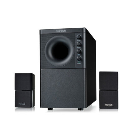 Акустическая система, Microlab, X3BT, 2.1, 98 Вт, Выход 2RCA*2, 30 Гц - 20 кГц, Bluetooth, МДФ, Черный
