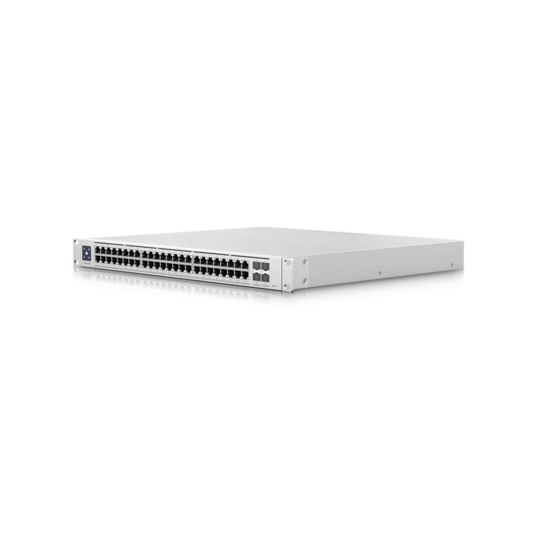 Коммутатор, Ubiquiti, USW-Enterprise-48-PoE, Unifi Switch, Управляемый L3, 48 портов 10/100/1000/2500 Mbps RJ45 PoE+, 802.3af/at, бюджет 720W, 4 порта SFP+, 1.3 сенсорный LCM, Стоечный