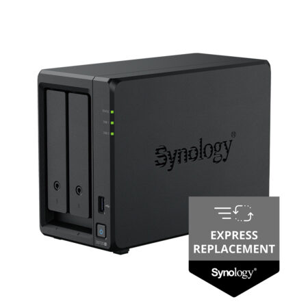 Система хранения данных (сервер), Synology, DS725+, AMD Ryzen R1600, 4GB, RJ-45 1GbE, RJ-45 2,5GbE (express replacement)