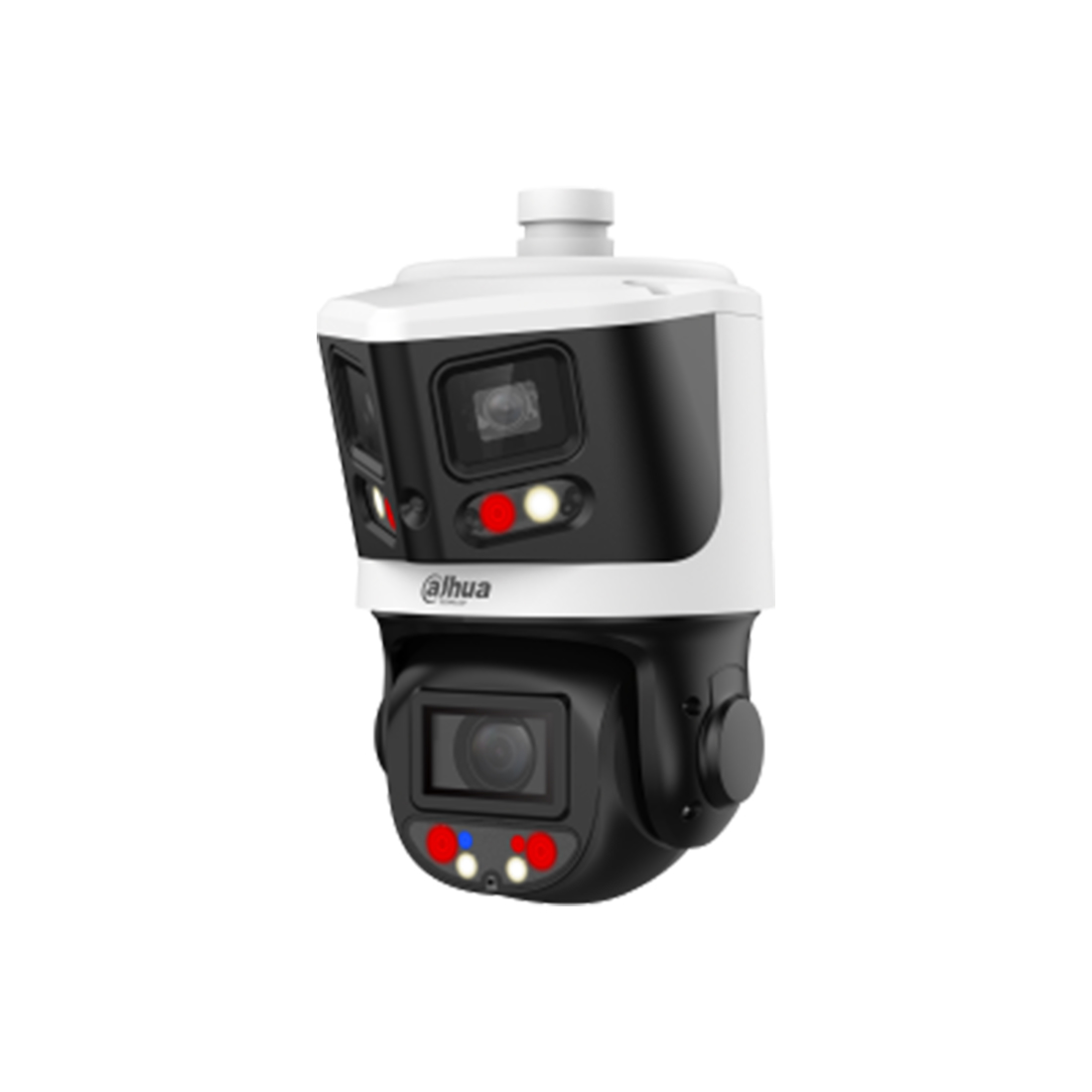 Поворотная видеокамера, Dahua, DH-SDT3E410-8P-MB-A-PV1, 8MP+4MP, Starlight, 10-кратная, PTZ-камера, TiOC