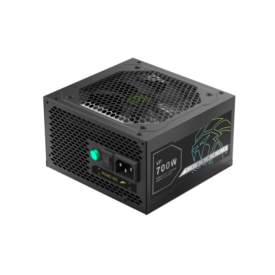 Блок питания, Gamemax, VP 700S, 2124-0700R0054, 700W, Standard, APFC, 20+4 pin, 1*4+4pin, 2*Sata, 1*Molex, 1*PCI-E 6+2 pin, 1*PCI-E 12+4pin, Вентилятор 12см, 150*140*86 см, Черный