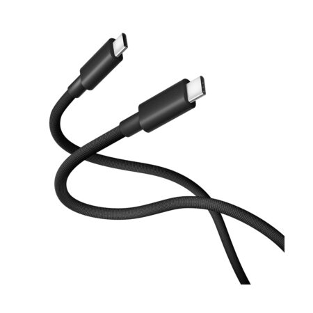 Интерфейсный кабель, Xiaomi 6A Highspeed USB4 Braided USBC – USBC, BHR087BGL/L66000, 1м, 40Гбит/с, 6А, 240Вт, +TPE, Чёрный, PD3.1, 8K60Гц