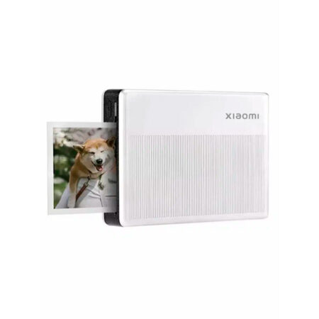 Портативный фотопринтер, Xiaomi, Portable Photo Printer 1S, BHR9974GL/MJKDDYJ02HT, Термочувствительный (ZINK), Цветовая градация 256, Скорость печати 45с/стр., Технология печати термочувствительный (ZINK), 300dpi, Разрешение печати 313x512 точек на дюйм, Размер 124 x 82 x 22 мм, Вес нетто 180г., Содержимое упаковки Принтер х1, кабель для зарядки USB Type-C x1, Руководство пользователся x1, Упаковка фотобумаги (5 листов), Wi-Fi IEEE 802.11 b/g/n 2,4 ГГц, Беспроводное соединение Bluetooth 5.2, Белый