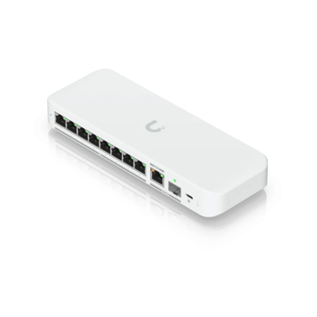 Коммутатор, Ubiquiti, USW-Flex-2.5G-8, Unifi, Управляемый L2, 8-портовый 2.5 GbE, комбо 1 порт-10 GbE RJ45/SFP+