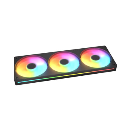 Комплект кулеров для кейса, Cougar, Unity360-FB ARGB (CF-UN360FB-RGB) , 3х120мм ARGB, 700-1600±10%об.мин, 78.5CFM, 38dB(A), 4pin, Черный