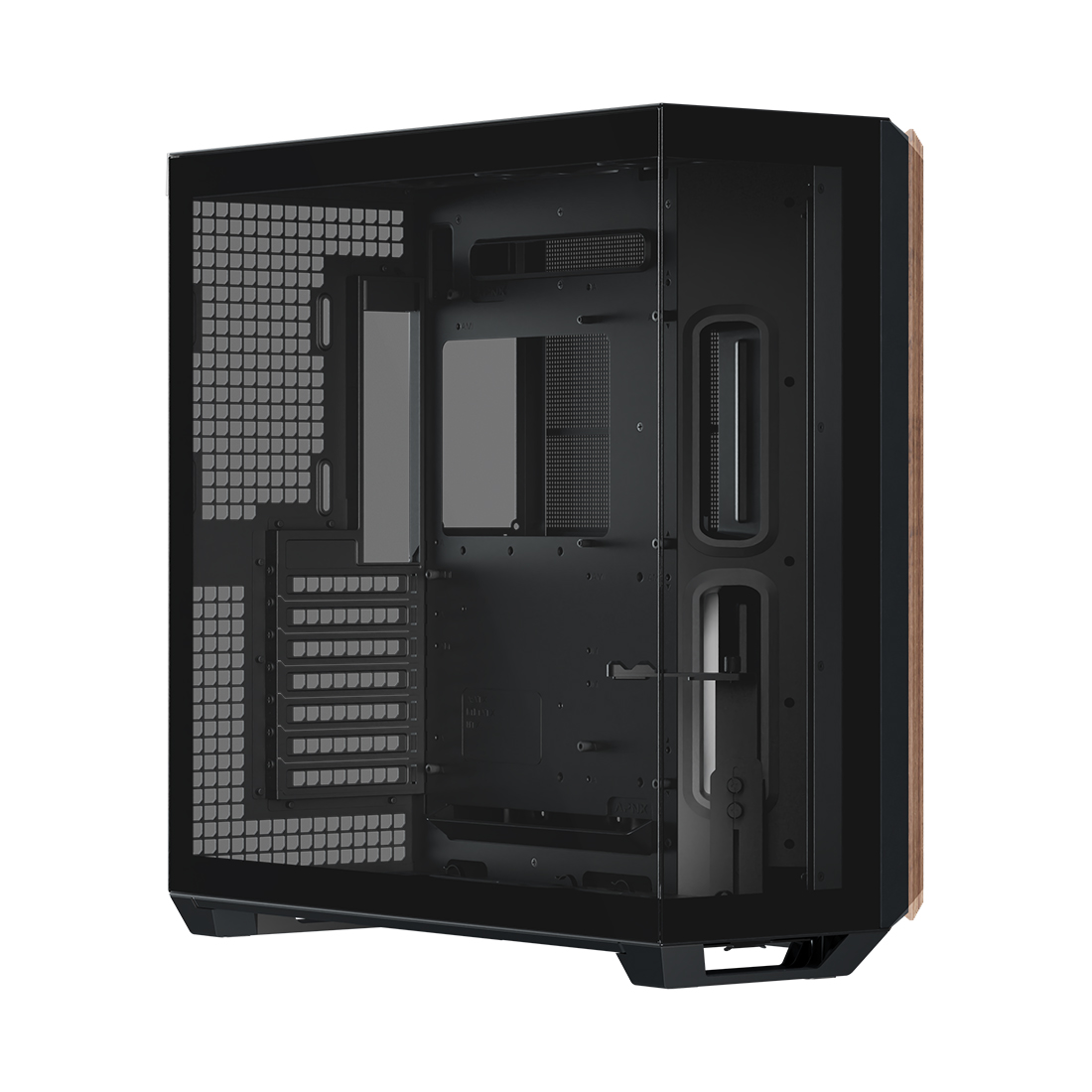 Компьютерный корпус, Aerocool, APNX V1-W-BK-v1, ATX/Micro ATX, USB 1*Type C/2*3.2, HD-Audio+Mic, Высота процессорного кулера до 170 мм, Длина VGA до 395мм, 2*3.5"/6*2.5", Толщина 0,8мм, 485.5x290x500мм, Без Б/П, Чёрно-белый