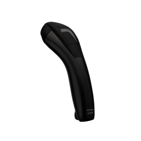 Сканер штрих-кода, Honeywell, Voyager XP 1400G (1400GSR-2USB-1), проводной, с подставкой, ручной, 1D/2D, стандартный диапазон, USB кабель (CBL-500-150-S00), черный