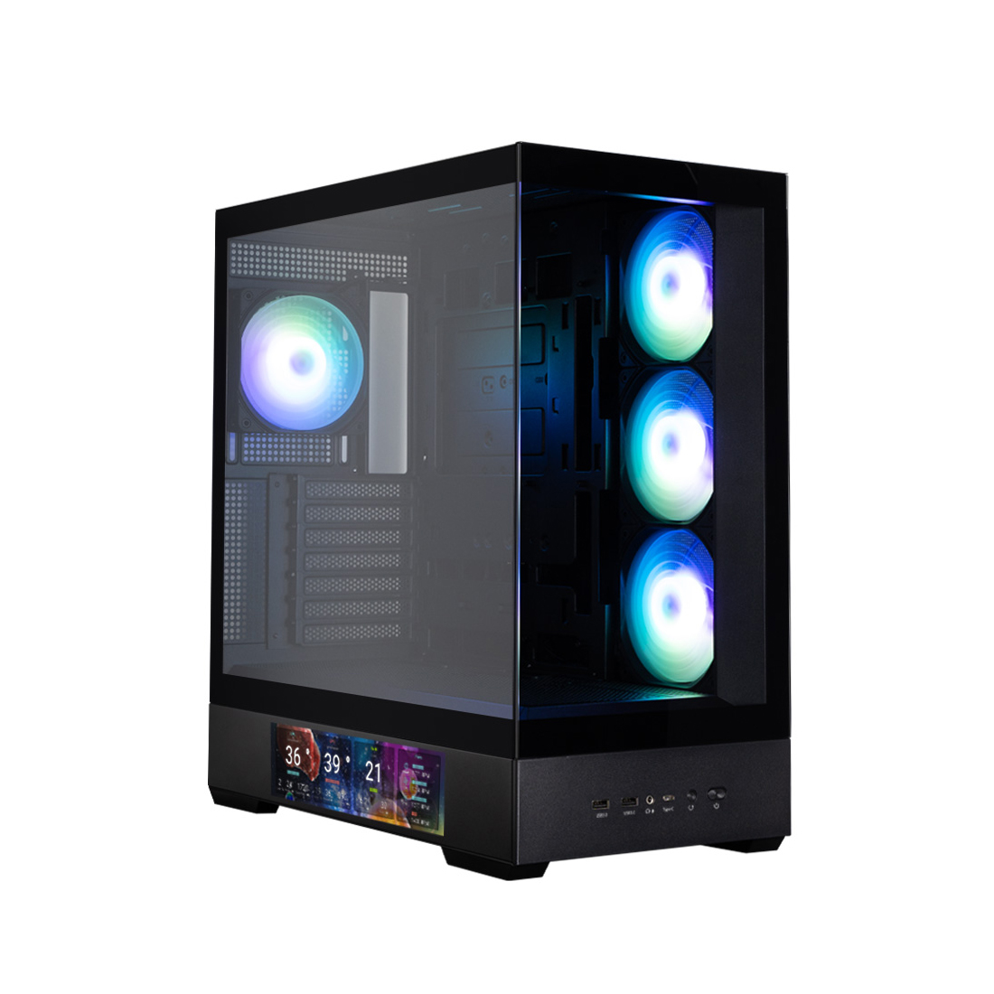 Компьютерный корпус, Zalman, P40 DS Black, P40 DS Black, ATX, 2*3.5"/1*2.5", Высота кулера до 165 мм, Длина VGA до 420 мм, 452х235х492 мм, Без Б/П, Черный