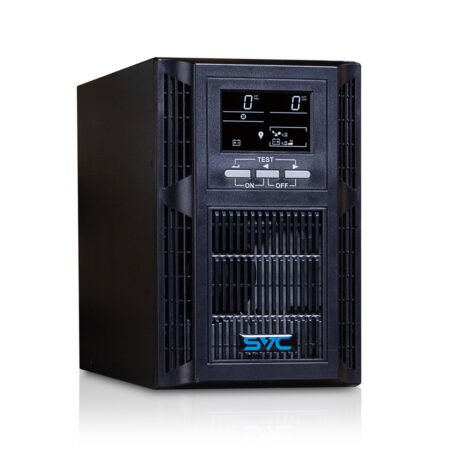 Источник бесперебойного питания, SVC, PT-1K-LCD, Мощность 1000ВА/1000Вт, PT-серия, On-Line, LСDUSBRS-232, SMART, Диапазон работы AVR: 115-300В, Бат.: 12В/7Ah*2шт., Вентилятор: 8см*1шт., 2 вых., Чёрный
