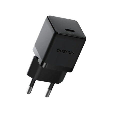 Адаптер питания, Baseus, Palm 1C, P10111605113-00, CCZC30CE, 30 Вт, 1USB-C, 5В3А / 9В3А / 12В2,5А / 15В2А / 20В1,5А, PD 3.0, QC 3.0, PPS, 100–240В~, 50/60Гц, 0,8А, 54,63131 мм, 48,1 г, EU, Cluster Black, Черный