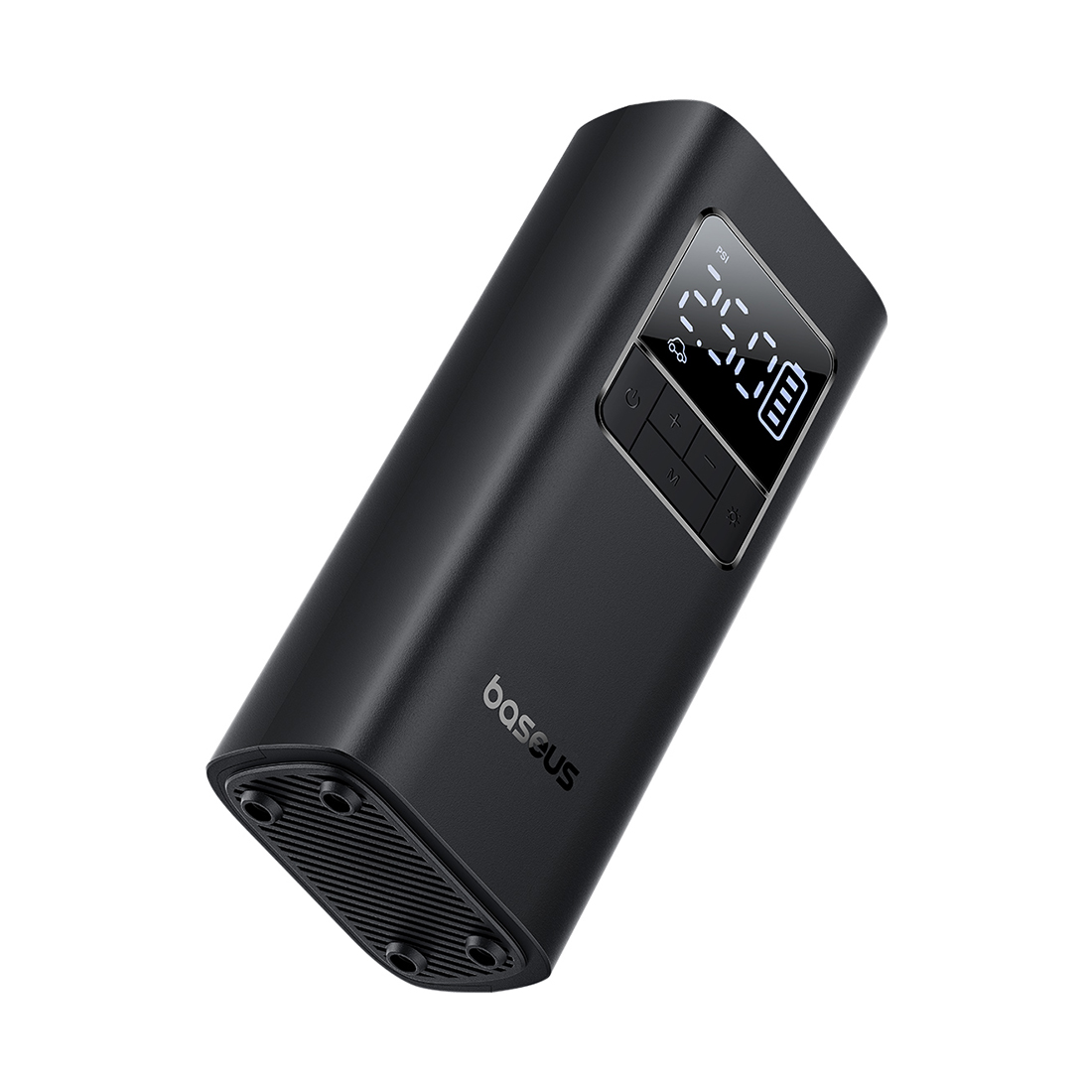 Автомобильный компрессор, Baseus, Super Mini Pro (C11159300111-00), 50W, 4000 мАч/14,8 Втч, 5V=2A, Черный