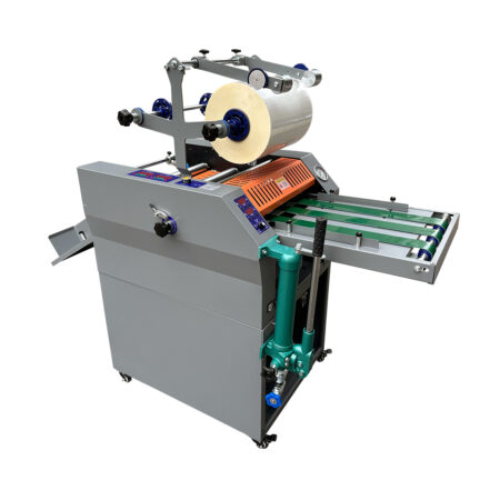 Гидравлический ламинатор, Sysform, Neo-H390D Hydraulic Laminator with lower rewinder, с нижним намотчиком ламинированного материала, холодное и горячее ламинированиие, макс ширина до 370мм, скорость до 13 м /мин