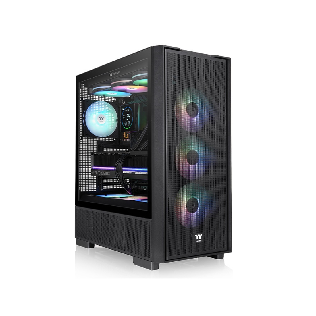Компьютерный корпус, Thermaltake, S380 TG ARGB, CA-11K-00M1WN-00, ATX / Micro ATX / Mini ITX, 2*3.5"/2*2.5", Высота кулера до 180 мм, Длина VGA до 400 мм, 536 x 238 x 485 мм, Без Б/П, Черный