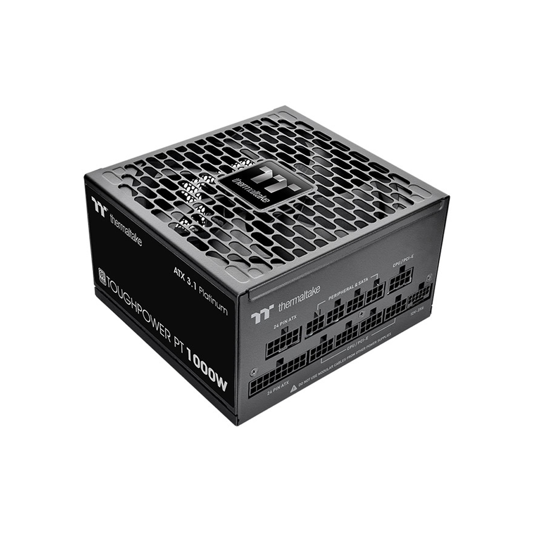 Блок питания, Thermaltake, Toughpower PT 1000W, PS-TPP-1000FNFAPE-1, 1000W, ATX, 20+4 pin, 4*PCI-E 6+2 pin, 1*PCI-E 12+4 pin, 6*SATA, 2*4+4 pin, 150x86x140 мм, черный