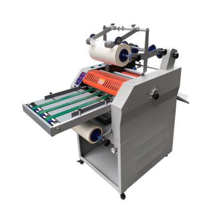 Ламинатор, Sysform, Neo-390D Laminator with upper and lower rewinder, Нижний намотчик ламинированного материала+ Верхний рулонный податчик для фольги, A3-A6, макс ширина 370мм, 0-13 м/мин