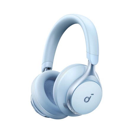 Наушники, soundcore, Space One (A3035G31), Bluetooth 5.3, ANC, до 55, USB-C, LDAC, Голубой