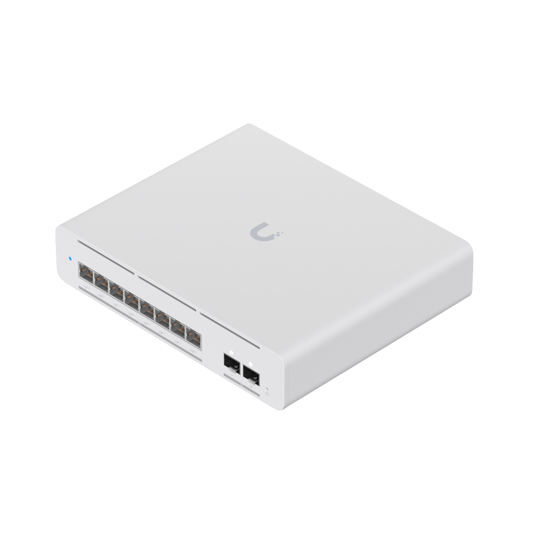 Коммутатор, Ubiquiti, USW-Pro-XG-8-PoE, Unifi Switch, Управляемый L3, 2x SFP+, 8 порта 10/100/1/2,5/5/10G RJ45 PoE++, 802.3af/at/bt, бюджет 155W, Настольный/настенный