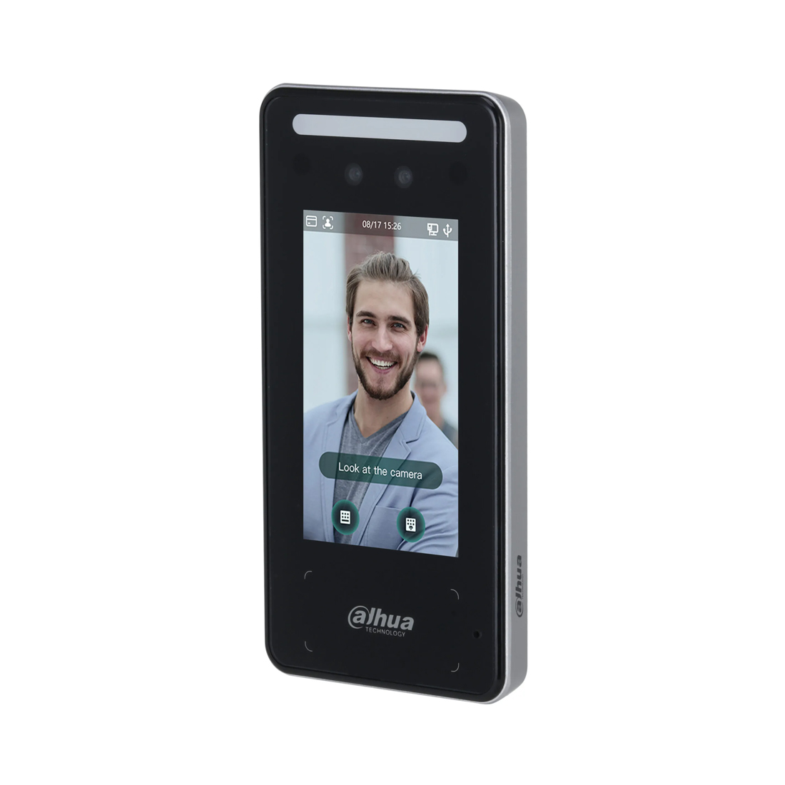 Контроллер доступа, Dahua, DHI-ASI6213J-MW-V1 (12В), 4.3'' cенсорный ЖК-дисплей с разрешением 480272, Mifare(13,56 МГц)
