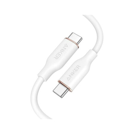 Интерфейсный кабель, Anker, PowerLine III Flow (A8552H21), USB-C to USB-C, Белый