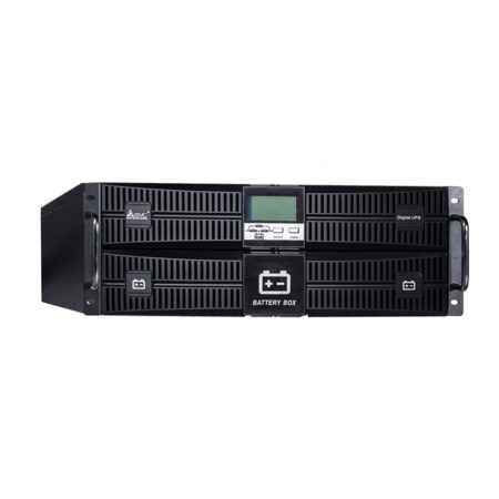 Источник бесперебойного питания, SVC, RT-6KL-LCD, Мощность 6кВА/6кВт, Стоечный 19'' 4U, RT-серия, On-Line, LED-LСDRS-232, SMART USB, Диапазон работы AVR: 110-288В, Бат.: 12В/7Aч*16шт., Вентилятор: 8cм*2шт., Клеммное подключение, Чёрный