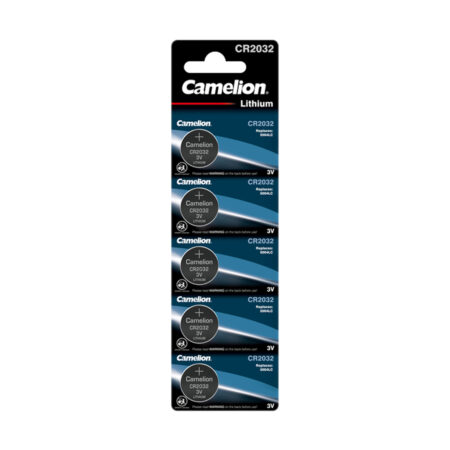 Батарейка, CAMELION, CR2032-BP5, Lithium Battery, CR2032, 3V, 220 mAh, 5 шт. в блистере