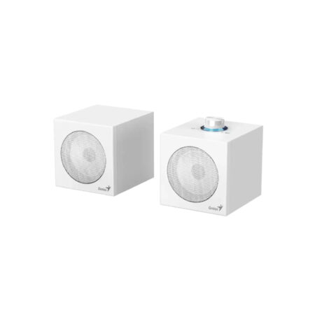 Колонки, Genius, SP-HF300U, USB-A / USB-C (2 в 1), 4 Вт, 100 Гц – 20 кГц, 65 дБ, Регулировка громкости, Белый
